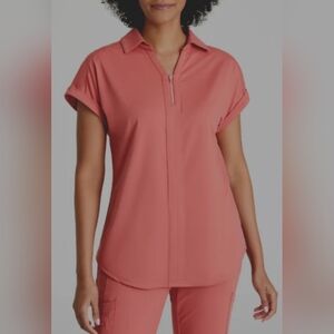 NWT Barco One Women's Engage Knit 2-Pocket Zip-Neck Dolman Top (Size 3XL)